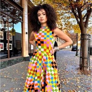 Nooworks dahlia dress carnival print small